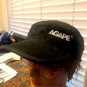 Conscious “AGAPE”Cadet Military Black Cotton Box Cap Hat Size Adjustable